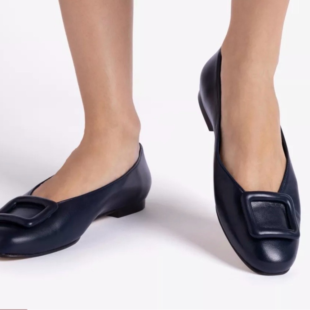 Penelope Chilvers Palladio Ballet Flats – Navy Leather (Size 39) - Picture 4 of 4